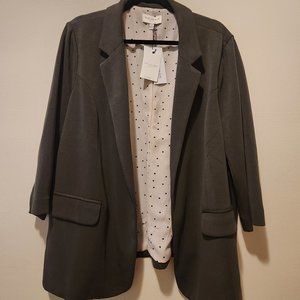 Skies Are Blue Plus Size Asa Modal Knit Blazer